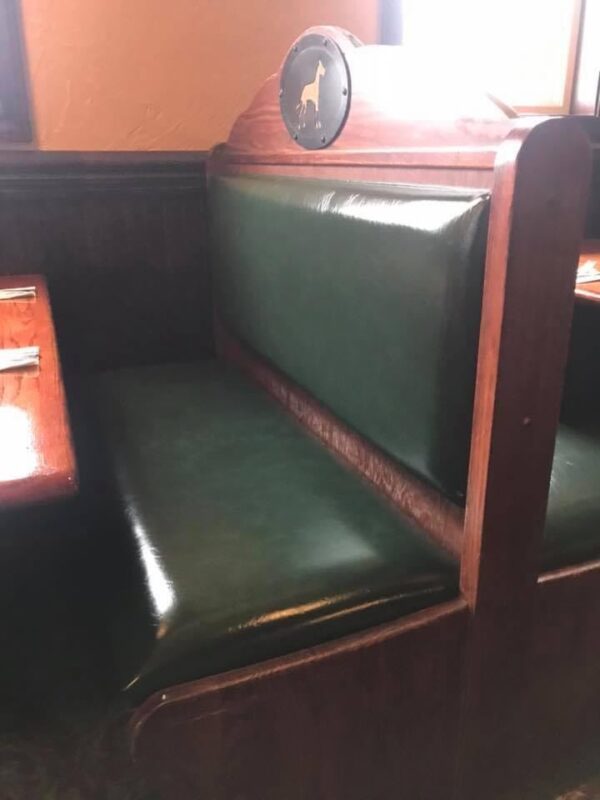 Restaurant booths repaired