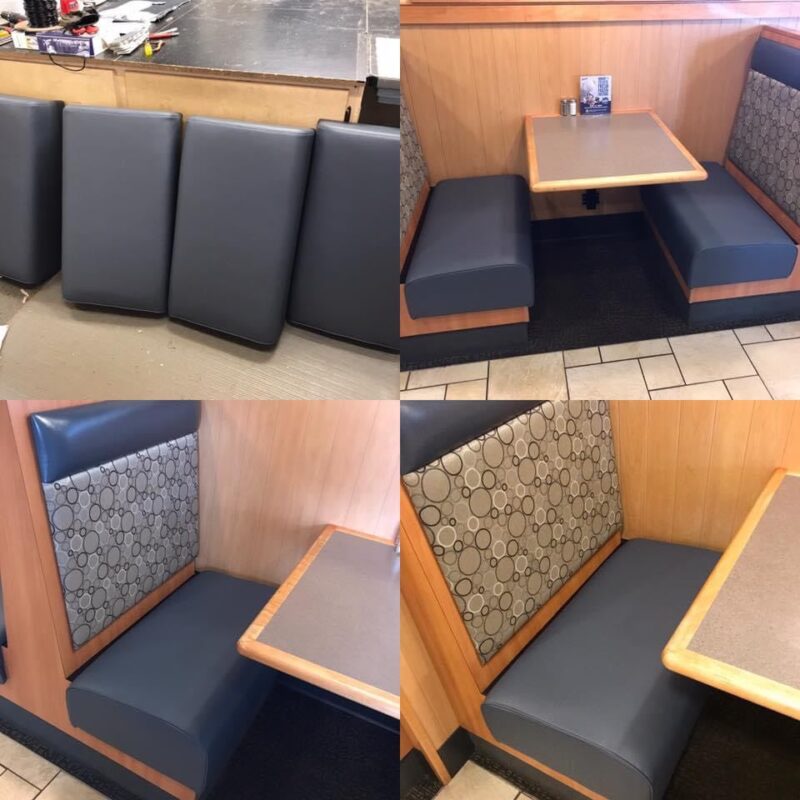 Restaurant booths repaired